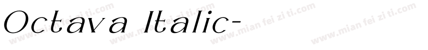 Octava Italic字体转换
